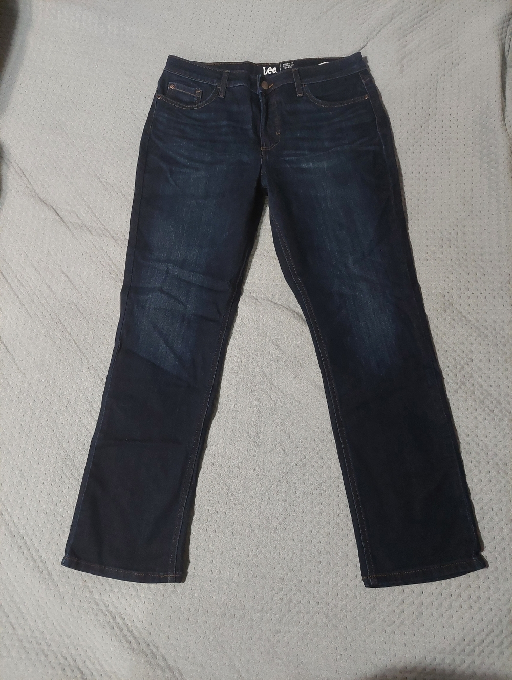 Lee Women's Deep Indigo Straight Leg Jeans